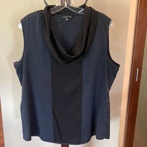 Madison & Coupe Sleeveless two tone top, size XL